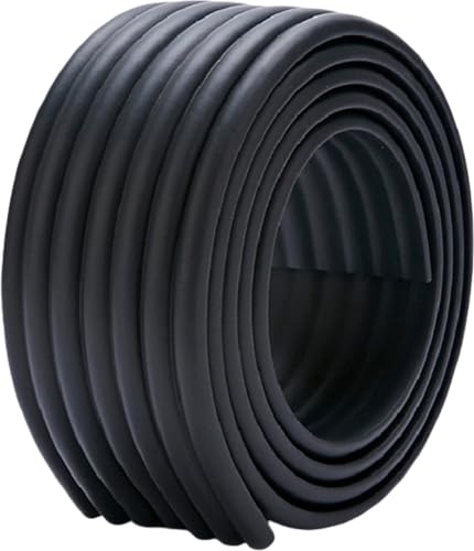 Yinxiufa クッション コーナーガード 防護プロテクター ブロック塀 駐車場 屋外 幅8cm 厚さ8mm NBR材質 高反発弾 耐久性 車庫 駐車場 ガレージ壁 ジング衝突防止 ソフトバッグ 壁コーナー 倉庫 DIY用品 室内外兼用 インストールが簡単 (2m,ブラック) [並行輸入品]